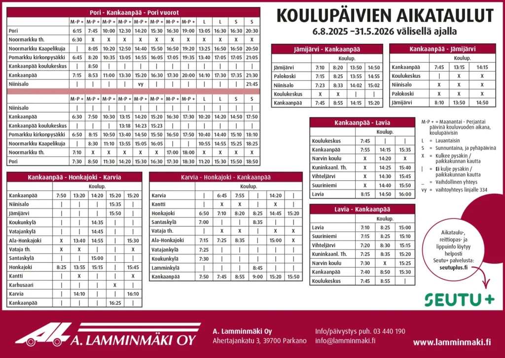 Lamminmäki Satakunnan reittiliikenne